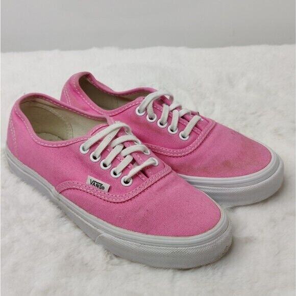 Pink canvas Vans sz 5 - Picture 3 of 7